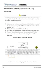 Preview for 12 page of Ametek POWERVAR ABCDEF10.2-22 User Manual