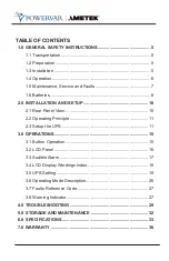 Preview for 2 page of Ametek Powervar Sinergy III 2kVA User Manual