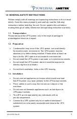 Preview for 5 page of Ametek Powervar Sinergy III 2kVA User Manual