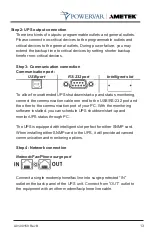 Предварительный просмотр 13 страницы Ametek Powervar Sinergy III 2kVA User Manual