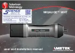 Preview for 1 page of Ametek Solartron Metrology Wigauge WHT User And Installation Manual