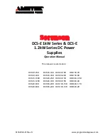 Предварительный просмотр 1 страницы Ametek Sorensen DCS-E Series Operation Manual