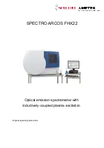 Ametek SPECTRO ARCOS FHX22 Original Operating Instructions предпросмотр