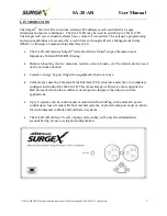 Preview for 3 page of Ametek Surgex SA-20-AR User Manual