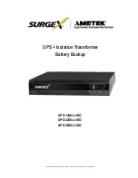 Ametek SurgeX UPS-1440-Li-ISO User Manual preview