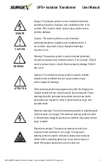 Preview for 3 page of Ametek SurgeX UPS-1440-Li-ISO User Manual