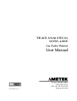 Предварительный просмотр 1 страницы Ametek ta3000F User Manual