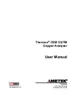 Предварительный просмотр 1 страницы Ametek Thermox CEM O2/TM User Manual