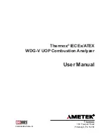 Ametek Thermox WDG-V UOP User Manual предпросмотр