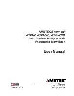 Предварительный просмотр 1 страницы Ametek Thermox WDG-V User Manual