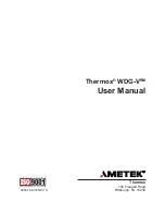 Ametek Thermox WDG-VRM User Manual предпросмотр