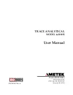 Ametek TRACE ANALYTICAL ta5000R User Manual предпросмотр