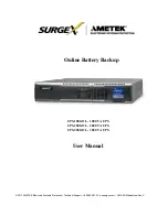 Preview for 1 page of Ametek UPS-2000-OL User Manual