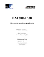 Ametek VTI Instruments EX1200-1538 User Manual предпросмотр