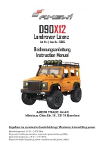 Amewi Landrover D90X12 Instruction Manual preview