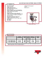 Preview for 3 page of AMF Accupan High Speed Bun System Features And Benefits