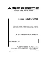 Preview for 3 page of AMF DECO 2000 Parts And Service Manual