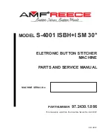 Preview for 1 page of AMF S-4001 ISBH+I SM 30 Parts And Service Manual