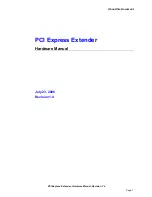 Preview for 1 page of Amfeltec PCI Express Extender Hardware Manual