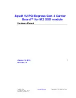 Amfeltec Squid 1U PCI Express Gen 3 Carrier Board Hardware Manual preview