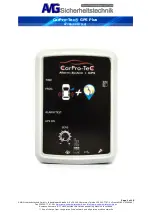 AMG-Sicherheitstechnik CarPro-Tec GPS Plus Manual preview