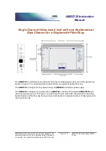 Предварительный просмотр 1 страницы AMG AMG3723 Instruction Manual