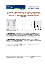 Preview for 1 page of AMG AMG3788BERN-DR Instruction Manual