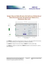 Предварительный просмотр 1 страницы AMG AMG5616 Instruction Manual