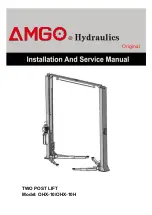 AMGO Hydraulics OHX-10 Installation And Service Manual предпросмотр