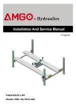 AMGO Hydraulics PRO-40 Installation And Service Manual предпросмотр