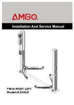 Preview for 1 page of AMGO A245LX Installation And Service Manual