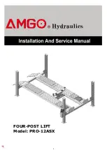 Предварительный просмотр 1 страницы AMGO Hydraulics PRO-12ASX Installation And Service Manual