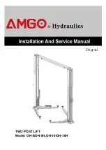 AMGO OH-10 Installation And Service Manual предпросмотр