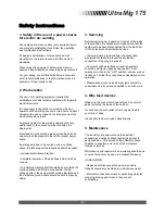 Preview for 4 page of AMH UltraMig 175 Instruction Manual