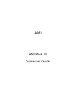 Предварительный просмотр 1 страницы AMI Mark IV Screamer Manual