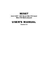 AMI MI987 User Manual предпросмотр