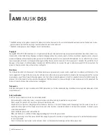 Предварительный просмотр 2 страницы AMI Musik DS5 Owner'S Manual