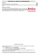 Preview for 19 page of Amica 1113587 Instruction Manual