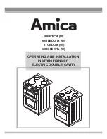 Preview for 1 page of Amica 51CEDOM (W) Operating And Installation Instructions