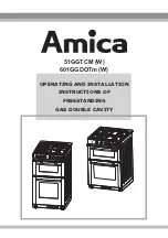 Preview for 1 page of Amica 51GGTCMW Operating And Installation Instructions