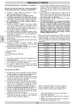 Предварительный просмотр 62 страницы Amica 5906006711597 Instruction Manual