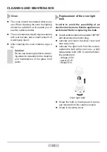 Предварительный просмотр 23 страницы Amica 6017GG Series Instruction Manual