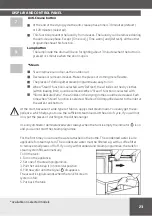 Предварительный просмотр 23 страницы Amica ACD8WH Operating Instructions Manual