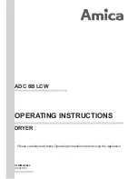 Amica ADC 8B LCW Operating Instructions Manual предпросмотр