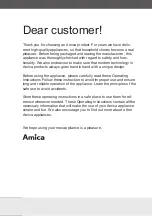 Preview for 4 page of Amica ADI460 Operating Instructions Manual