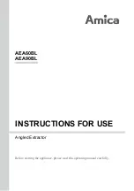 Preview for 1 page of Amica AEA60BL Instructions For Use Manual