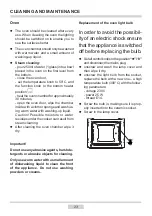 Предварительный просмотр 23 страницы Amica AFS1630WH Instruction Manual