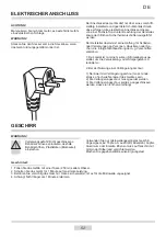 Предварительный просмотр 52 страницы Amica AMG 17E70 GV Instruction Manual