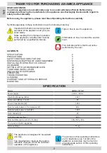 Preview for 2 page of Amica AMMB20E1GB Operating Instructions Manual