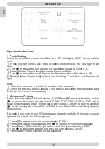 Preview for 14 page of Amica AMMB20E1I Operating Instructions Manual